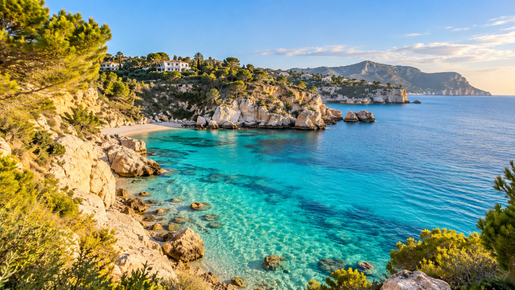 Cala mediterránea y acantilados de la Costa Blanca — JN Select Properties
